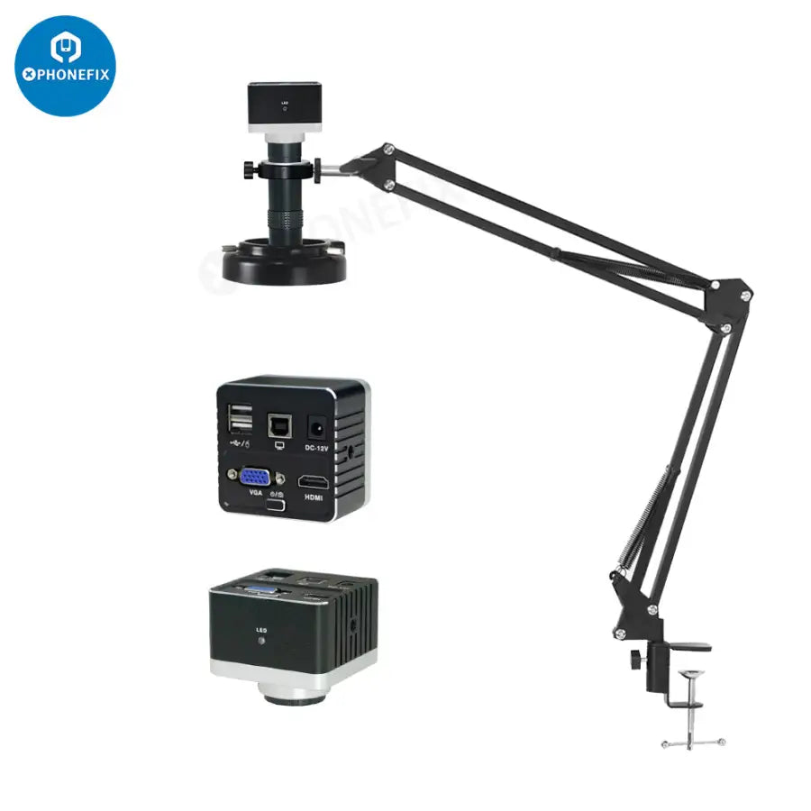 HDMI VGA U Disk Storage Microscope Industrial Camera Kit