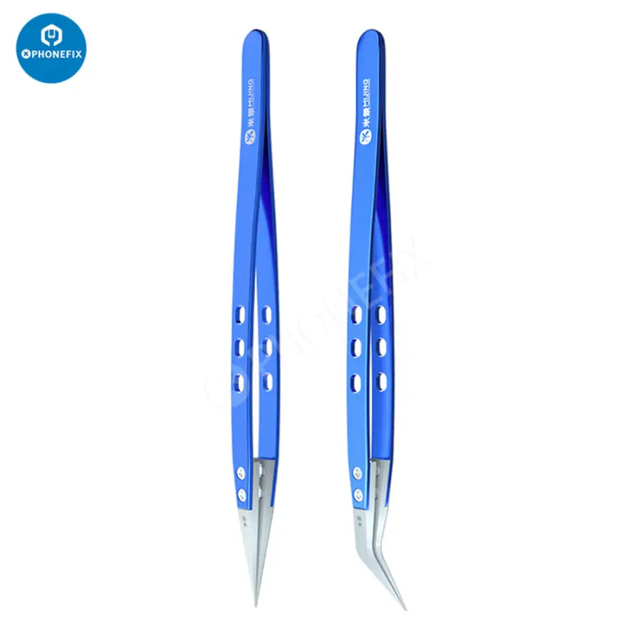 Mijing Ceramic Tweezers Stainless Steel Handle Straight